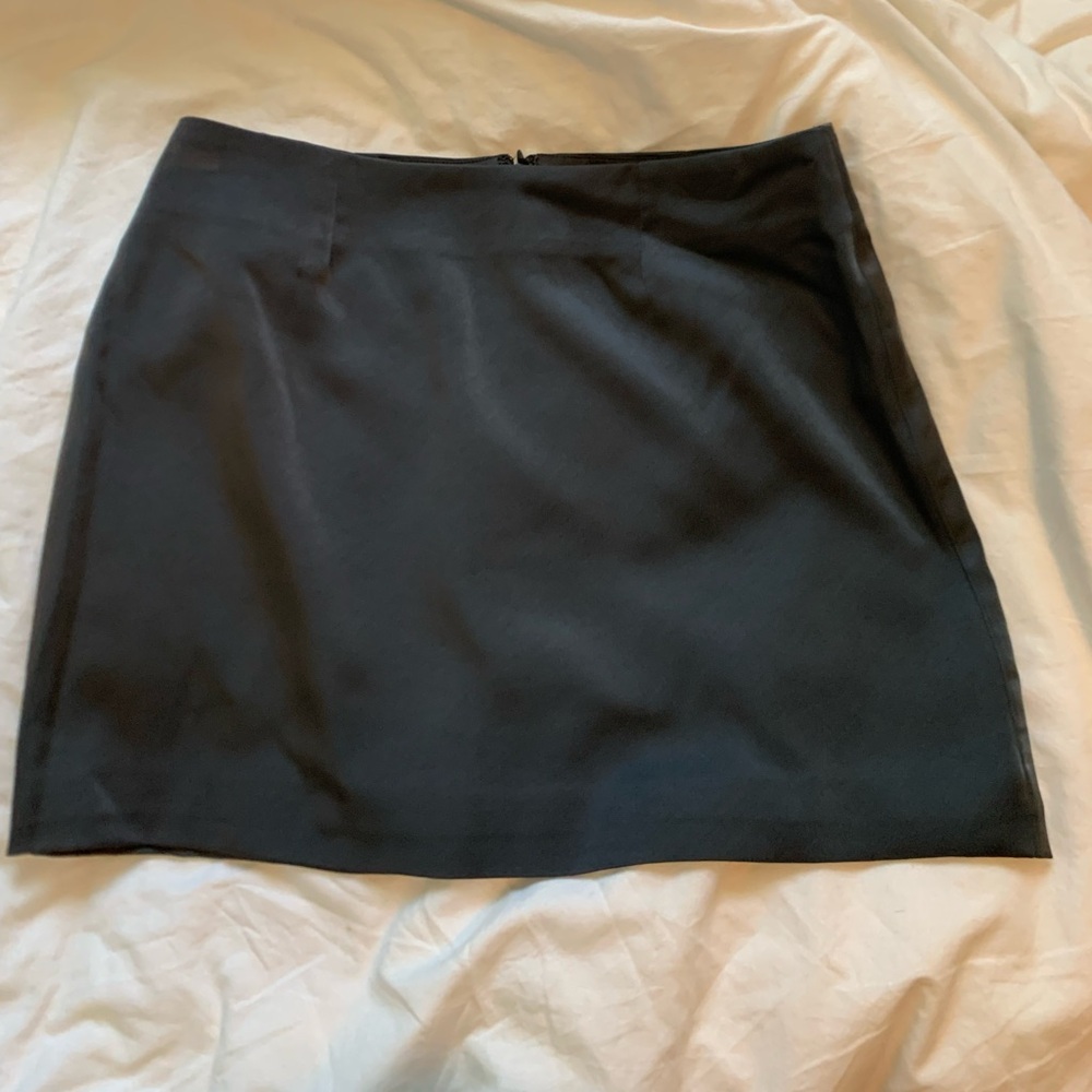 Satin Gray Skirt